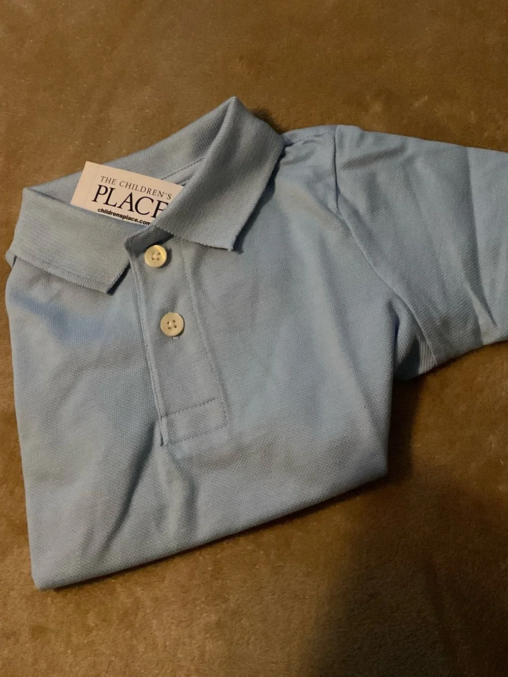 The Children's Place Lightweight Light Blue Polo Shirt 👕🆒🆕